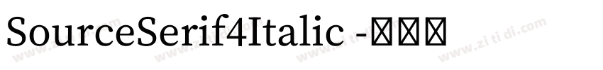 SourceSerif4Italic 字体转换 SourceSerif4Italic 字体转换